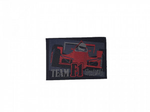 Textil tapasz, hímzett hímzett tapasz, hot-fix, 70 x 50mm, Team F1 Speedway, Wenco - Img 2