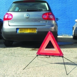 Triunghi reflactorizant rabatabil, semnalizare avarie auto, Silverline - Img 2