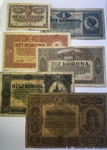 Ungaria - Lot Bancnote Emisiunea 1920