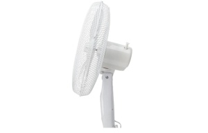 Ventilator de camera cu picior si telecomanda, ALB, 16", Descon - Img 3