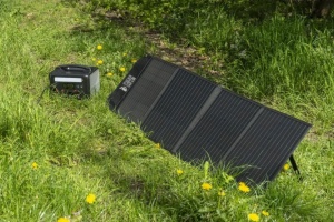Vészhelyzeti áramforrás, kemping, horgászat, 300/500W, 220V, 5V, 12v - 16.5V, 296Wh/20Ah LI-Ion akkumulátor + 40W összecsukható napelem, Dedra - Img 11
