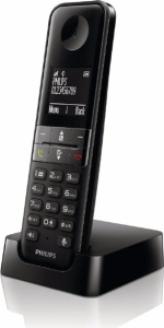  Vezeték nélküli vezetékes telefon, 1,8" LCD képernyő, 50 kapcsolat, polifonikus dallamok, dokkolóállomás, Philips D470 - Img 4