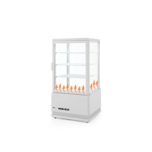 Vitrina rece pt prezentare, alba, 68 lt, interval temp 0-12 gr C, 170 W, 3 rafturi reglabile pe inaltime, ARKTIC by Hendi, 452x406x(H)891 mm, Clasa energetica C - Img 2
