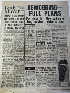 Ziar Istoric - Anglia - Daily Mirror – Vineri, 22 septembrie 1944