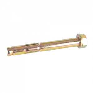 10 db betonrögzítő csavar készlet, horganyzott acél, anya M12 - 12 x 55 x 100mm, Fixman