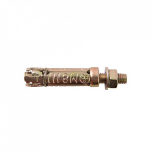 10 db betonrögzítő csavar készlet, horganyzott acél, anya M8 x 70mm, Fixman
