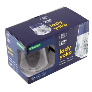 2 db pohár borhoz, koktélhoz, konyakhoz, törhető, 40 cl, ideális uszodába, SPA-ba, törésbiztos, Copolyester Tritan (BPA mentes), Happy Glass - Lady Yoko