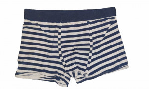 3 darabos boxeralsó szett férfiaknak, szürke, kék, csíkos, L méret, 95% pamut, 5% elasztán, Livergy - Img 4