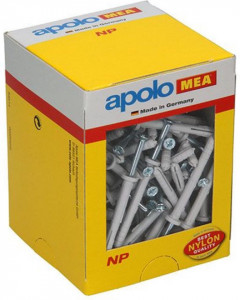 50 darabos dübel készlet profi kalapácsos csavarokkal betonhoz, téglához, 6 x 80mm átmérőjű, Celo - Img 8
