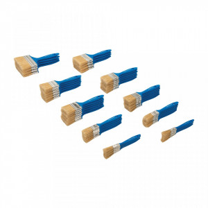 50 darabos ecsetkészlet, 8 x 12 mm, 10 x 25 mm, 6 x 40 mm, 18 x 50 mm, 4 x 75 mm és 4 x 100 mm, Silverline