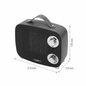 Aeroterma ceramica PTC, portabila,1500W, verde - Img 3