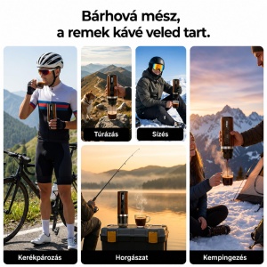 Aparat de cafea portabil RoosCamp, powerbank de 7500 mAh - Img 3
