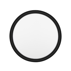 Aplica/plafoniera LED, rotunda 18W, 3 trepte, negru - Img 2