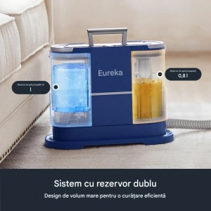 Aspirator cu spalare, portabil, recipient apa murdara / curata, aspirare 12500Pa, 230V, functie pulverizare, ideal casa cu animale, Eureka - Img 4
