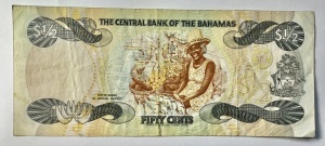 BAHAMAS - 50 CENTS 1974