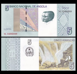 Bancnota - Angola 5 Kwanzas, 2012-2017