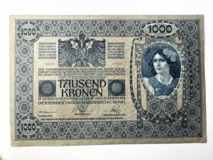 Bancnota Austro-Ungaria - 1000 Kronen/Korona - 02.01.1902 - Img 2