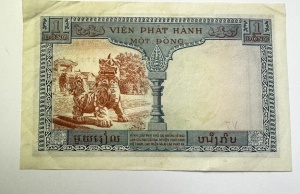 Bancnota Coloniala - 1 Piastre - Indochina Franceză ( Cambodgia/Laos / Vietnam ) - Img 2