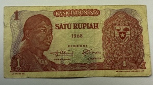 Bancnota - Indonezia - 1 Rupiah 1968