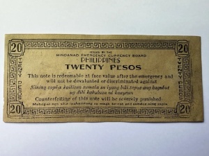 Bancnota Rara - Filipine 1944 – 20 Pesos – Mindanao Emergency Currency Board – WWII - Img 4