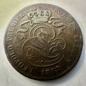 BELGIA - LEOPOLD I - 2 CENTIMES 1862 - Img 2