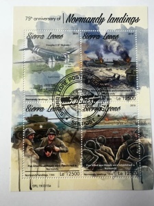 Bloc filatelic Sierra Leone 2019 – 75 de ani de la Debarcarea din Normandia - Img 2