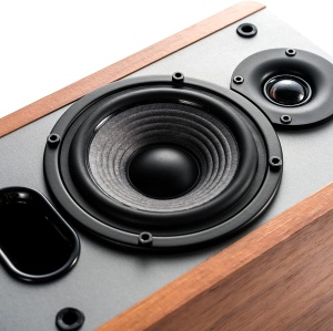 BOXE EDIFIER 2.0 PASIVE, RMS:5W-20W,tweeter 0.75", bass 4",frecventa de raspuns 55Hz-20KHz,impedanta 6ohm,punct divizare frecv. 1500Hz,montare perete, MDF, brown, "P12-BR" - Img 4