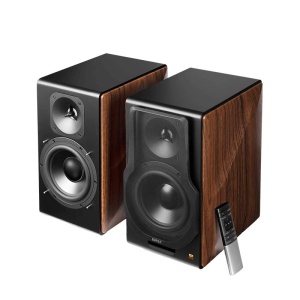 BOXE EDIFIER 2.0, RMS: 256W (2 x 8W, 1 x 120W, 1 x 120W), bluetooth, telecomanda wireless, volum, bass, treble, optical, coaxial, brown, USB, "S3000MKII" - Img 3