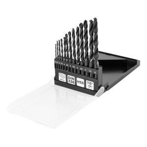 Burghie metal HSS, 2 - 8 mm, set 13 buc