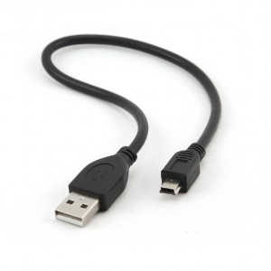 Cablu alimentare / date, 30cm, USB 2.0 la mini-USB Gembird
