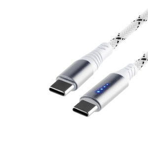 Cablu de încărcare USB C-C, 2 m, 100 W, 4xLED