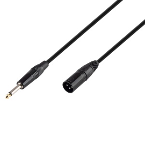 Cablu XLR/JACK, 3 m, mufă XLR – conector JACK de 6,3 mm, mono