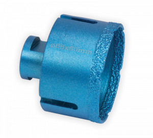 Carota diamantata pentru gaurire placi de ceramice, granit, marmura diametru 68mm, filet M14