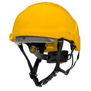 Casca industriala protectie pentru lucru la inaltime, galbena