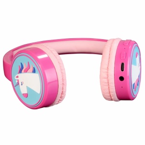 Casti audio bluetooth pentru copii, protectie urechi 85 decibeli, acumulator, autonomie aprox. 24 ore, USB-C, model UNICORN, DENVER - Img 4