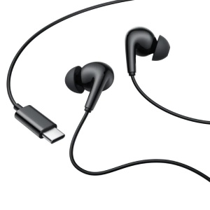 CASTI Edifier, cu fir, intraauriculare - butoni, pt smartphone, microfon pe fir, conectare prin USB-C, buton in-line, negru, "P230-BK" - Img 3
