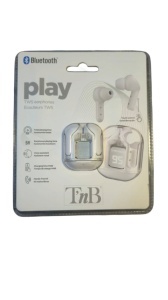 Casti Wireless Stereo, Bluetooth, ALB, afisaj LED, incarcare cu docking case, T'nB - Img 6
