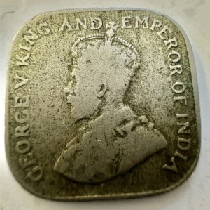 CEYLON - COLONIE BRITANICA - GEORGE V - 5 CENTS 1912 - Img 2