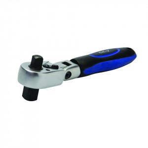 Cheie clichet cu cap dublu 7 poziții , 3/8" & 1/2" , Silverline Double Head Ratchet Handle - Img 1