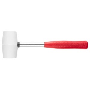Ciocan cauciuc 225 g, 40 mm, alb