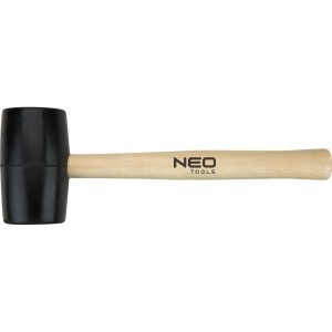 Ciocan cauciuc 50 mm, 340 g, maner lemn