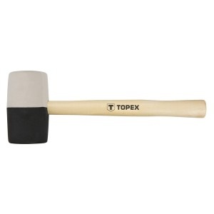 Ciocan cauciuc 63 mm, 680 g, negru si alb