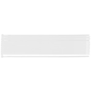 Coliere plastic EXTREME 9,0 × 400 mm, alb, 50 buc.