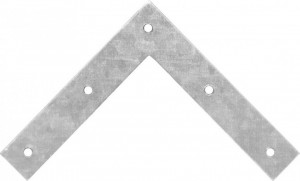 Coltar galvanizat, 90 grade, 4 orificii, 50 x 50 x 12 x 2mm, F.F. Group - Img 3