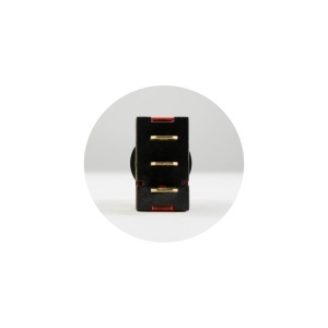 Comutator basculant cu bec, 12V, 1 circuit, roşu - Img 2