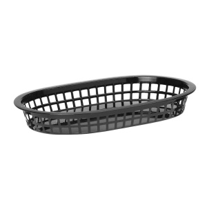 Cos de paine oval, HENDI, Negru, 6 buc, 275x175x(H)38mm - Img 2