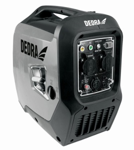 Csendes hordozható generátor, inverteres generátor, kemping, horgászat, 1800W / 2000W, 220V, Dedra DEGA2000