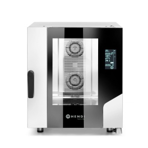 Cuptor convectie cu aburi Hendi Smart 6xGN1/1, touch screen, MF611BM, 400V/10400W, 730x784x(H)850mm