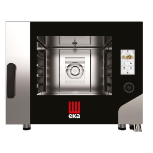Cuptor electric cu convectie cu abur Millennial Touch Screen Bake, tavi 4 600x400 Tecnoeka, 400V/7800W, 850x1035x(H)700mm