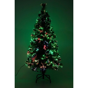Decor brad din fibra optica, 120cm, LED - Img 2